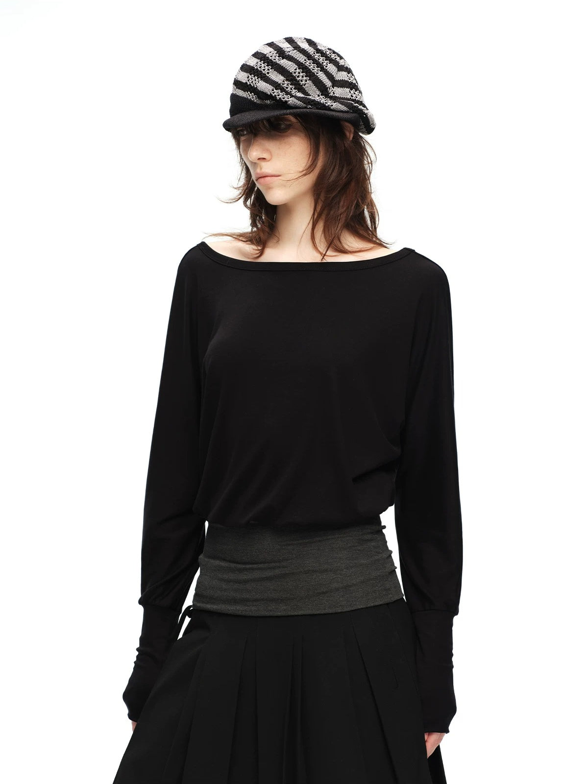 Two-Way V Neck Top