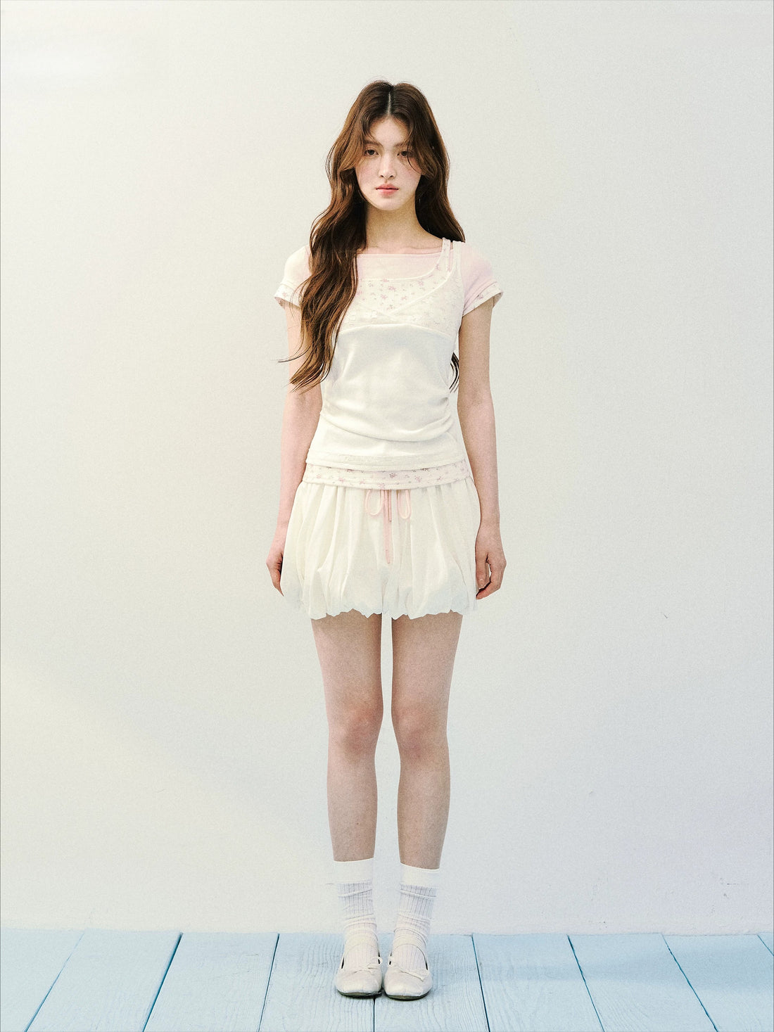 Lace Layered Knit Tee
