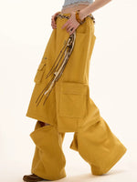 Washed Convertible Utility Pants