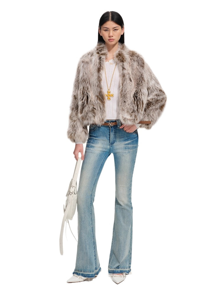 Brown Fox Fur Coat