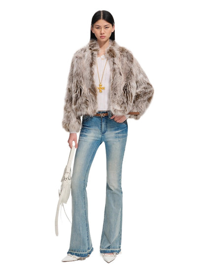 Brown Fox Fur Coat