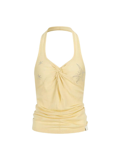 Knot Halter Knit Top