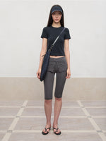 Regular-Shoulder Round Neck Short-Sleeve T-Shirt