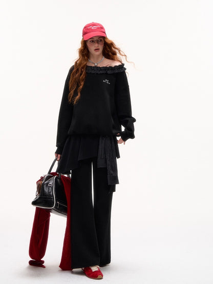 Striped Slouchy Hoodie Set