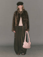Pleated Tie-Waist Wide Leg Trousers