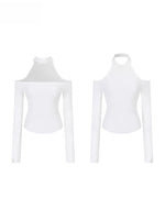 Rib Knit Off-Shoulder Two-Way Top