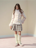 Faux-Suede Toggle Duffle Coat