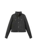 Vintage Quilted Utility Cropped Jacket
