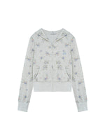 Floral Waffle Hoodie & Pants Set