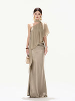 Amber Satin Mermaid Skirt