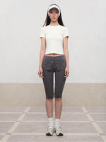 Regular-Shoulder Round Neck Short-Sleeve T-Shirt