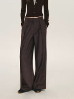 Detachable Overlay Wide Leg Pants