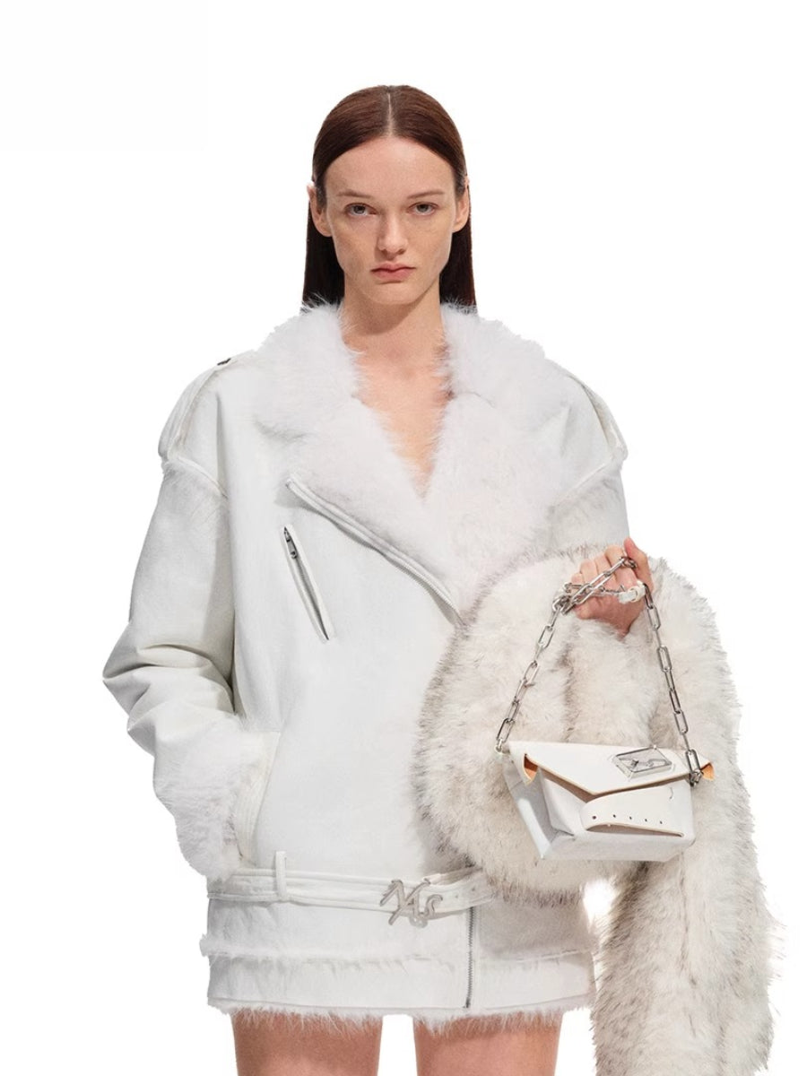 Polar Eco Faux Leather Fur Jacket