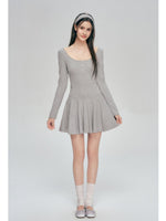 Square Neck A-Line Dress
