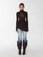 Crystal-Embellished Turtleneck