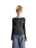 Leopard Graphic Long Sleeve Tee