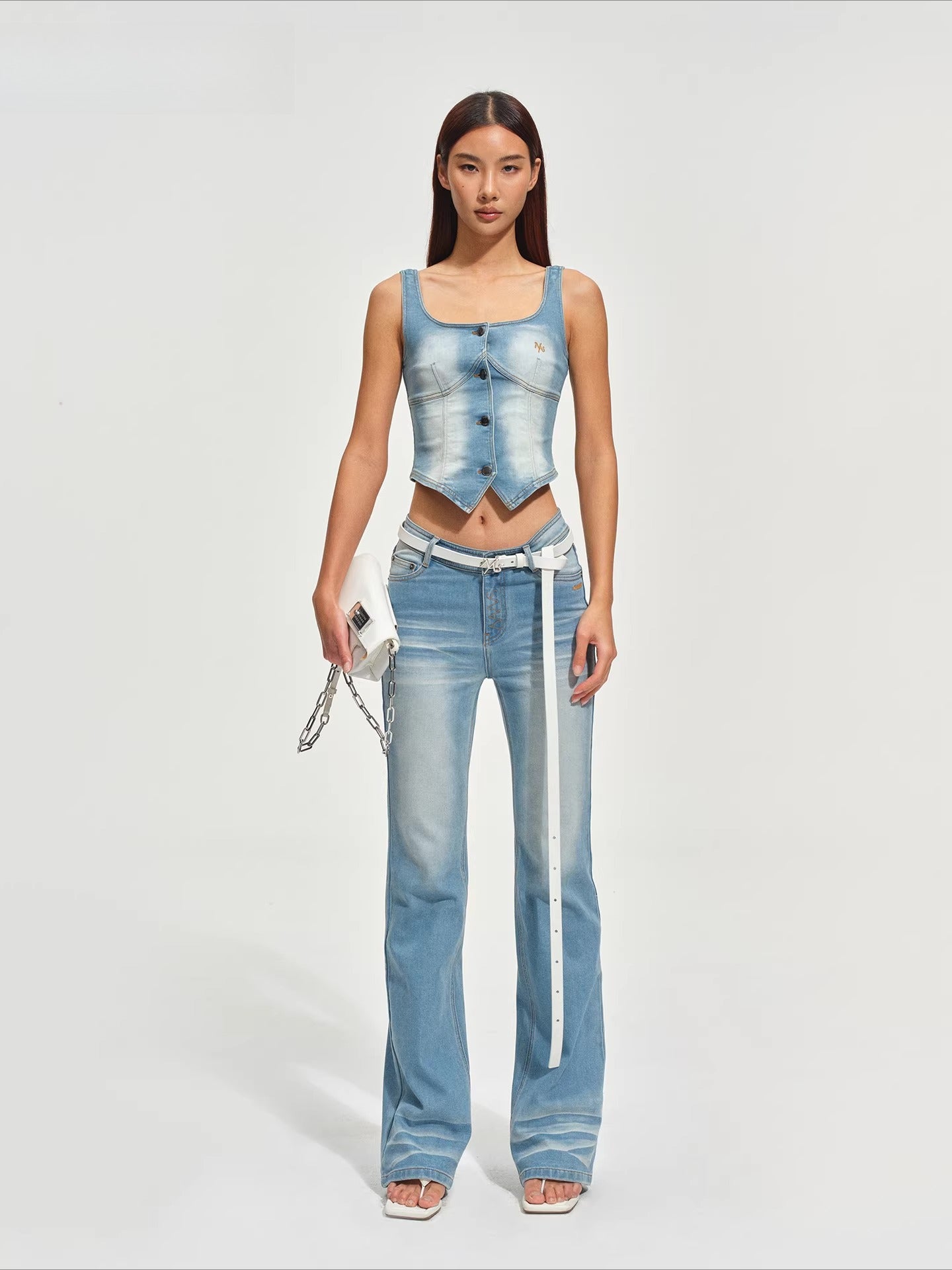 Knight Denim Corset Vest