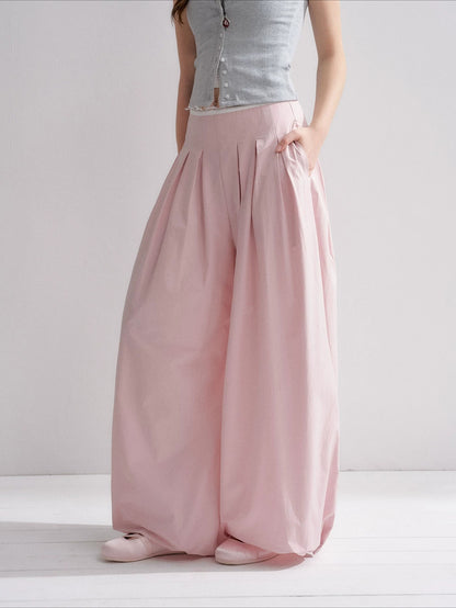 Pleated Balloon Pants