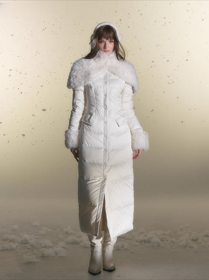 Cloak Style Eco-Friendly Fur Shawl