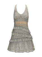 Lace Trim Patchwork Cami Dress