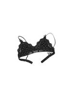 Polka Dot Cat Paw Lace Bralette