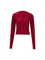 Red Knit Cardigan & Vest Set