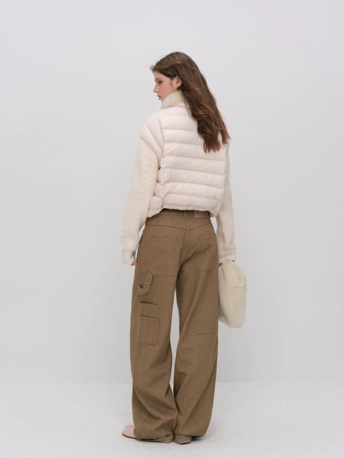 Detachable Sleeve Down Puffer Jacket