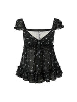 Faux Layer Lace Top