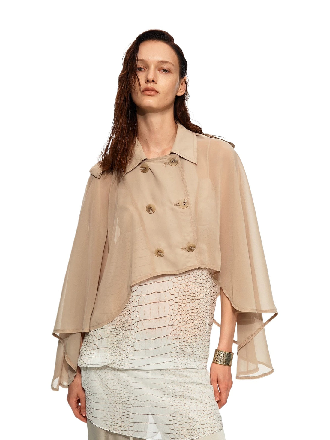 Chiffon Cape Jacket