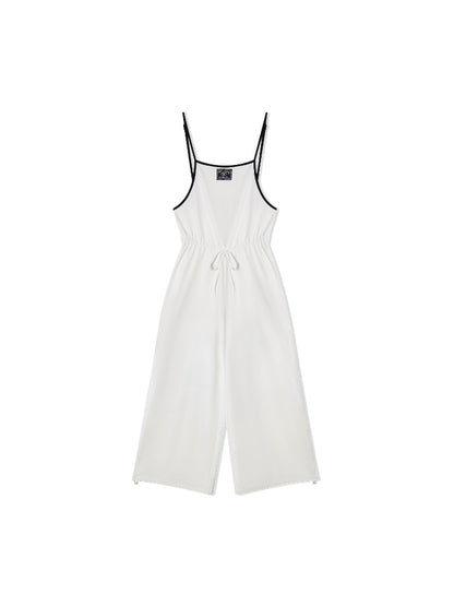 Drawstring Wide-Leg Jumpsuit