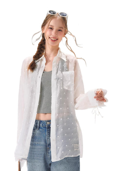 Polka Dot Lace Shirt