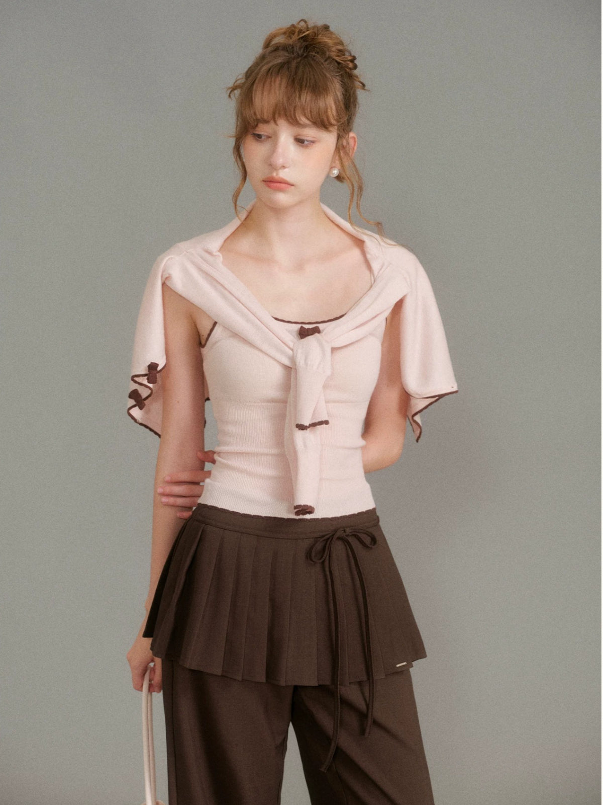Pleated Wide Leg Pants
