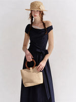 Lace Cowl-Neck Maxi Dress