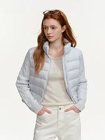 Cable Knit Panel Down Jacket