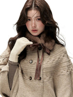 Vintage Bow Faux Fur Collar