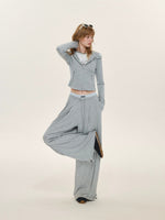 Colorblock Hoodies & Pants Set