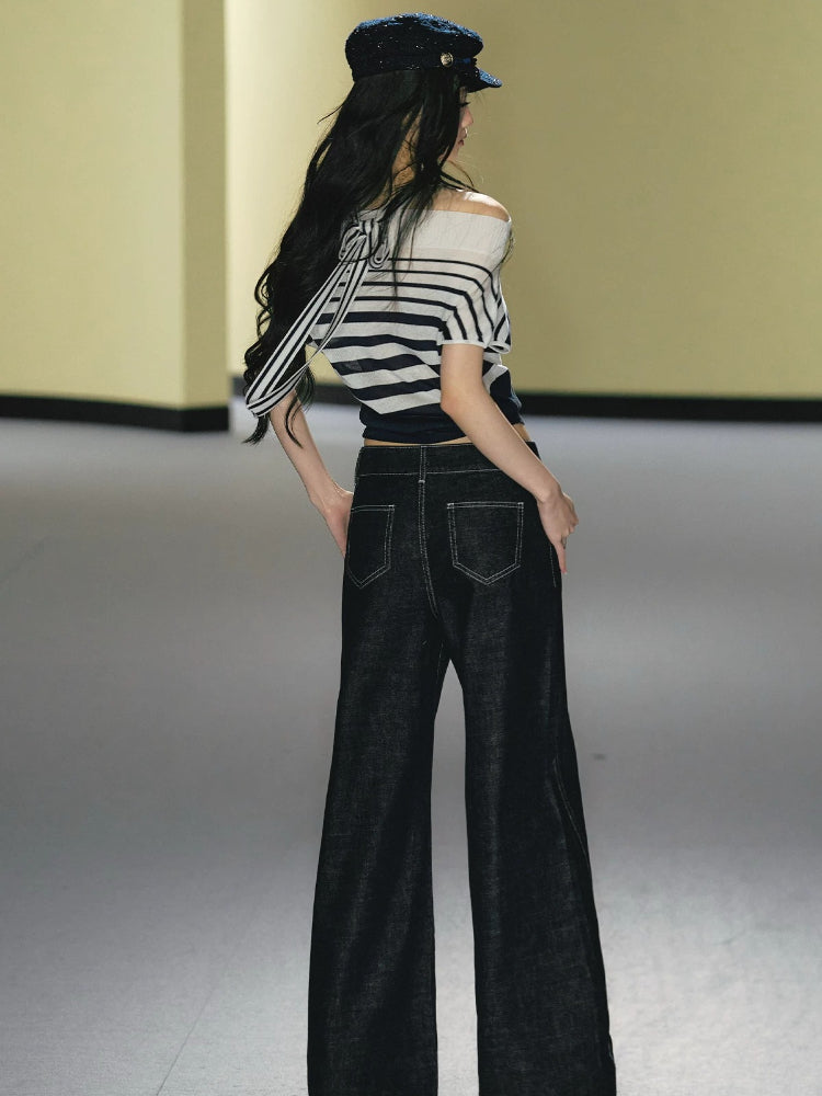 Striped Halter Tee