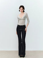 Beaded Lace Knit Top