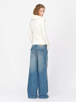 Vintage Wool Fur Collar Cardigan