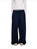 Plaid Waist Sweatpants