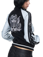 Y2K Leopard PU Patch Jacket