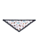 Lace-Trimmed Silk Feel Headband Triangle Scarf