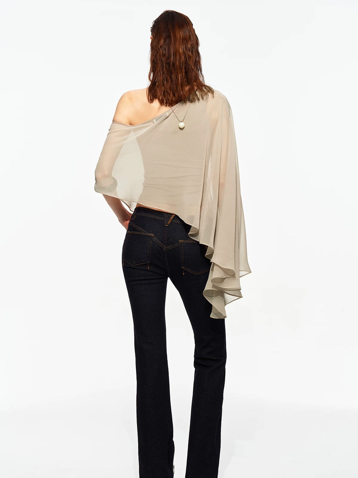 Zip Hem Straight Jeans