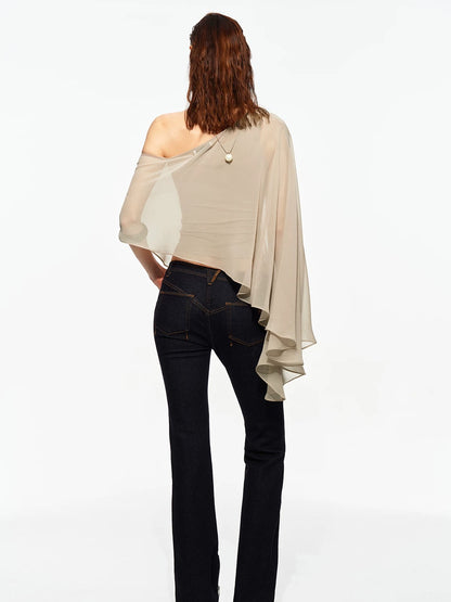 Zip Hem Straight Jeans