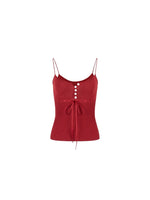 Button Lyocell Knit Tank Top