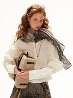 Cotton Linen Ruffle Hem Shirt