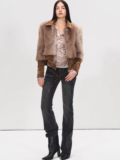 R2 Panel Flare Denim Pants