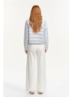 Cable Knit Panel Down Jacket