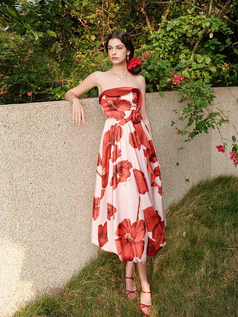 Bloom Satin Dress