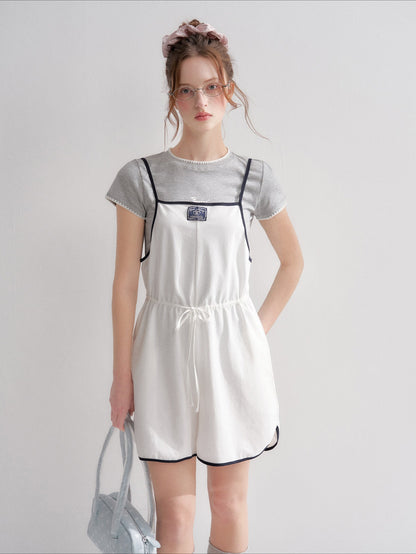 Drawstring Wide-Leg Jumpsuit